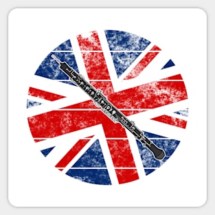 Oboe UK Flag Britain Oboist British Musician Sticker